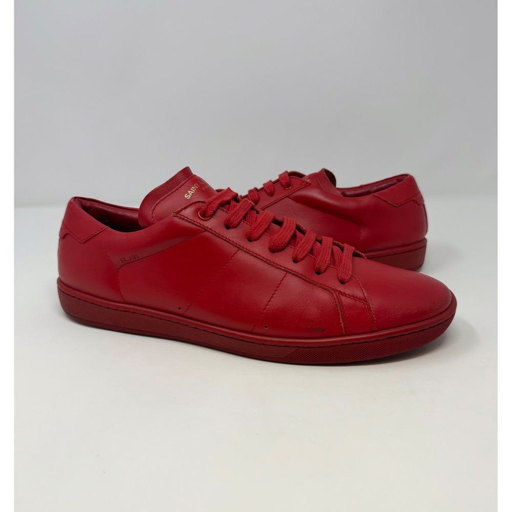 Saint Laurent SL/01 Court Classic Sneaker Red Size 10 US 43 EU